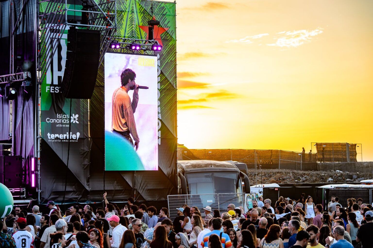 El cantante tinerfeño Choclock en el concierto que ofreció en Tenerife Phe Festival 2026